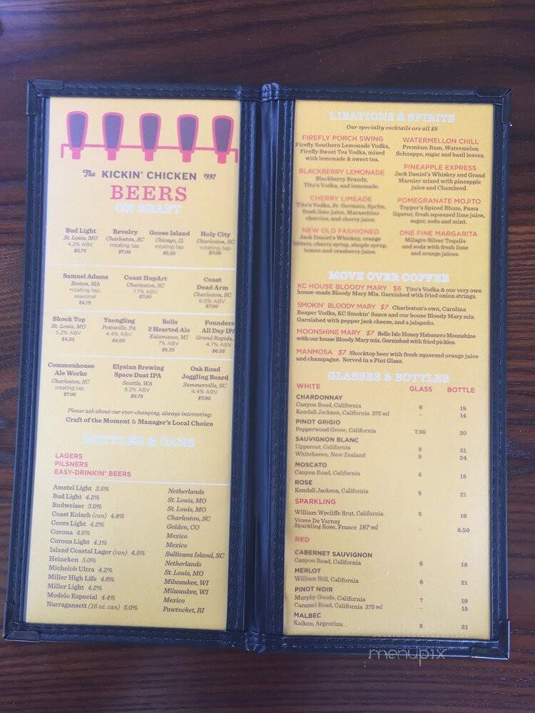 Kickin Chicken - Summerville, SC menu_pic