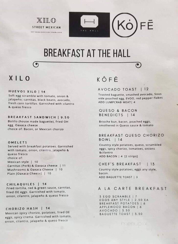 Xilo Street Mexican - Tampa, FL menu_pic
