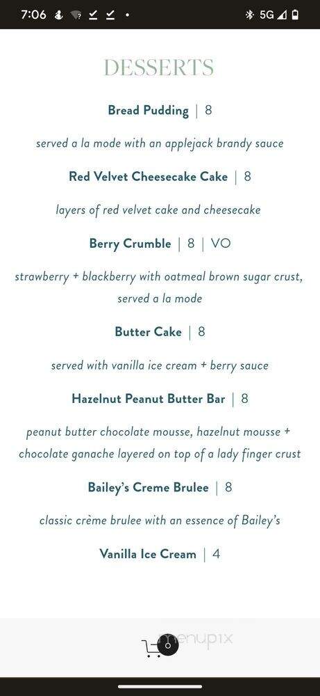 Bar Solita - Richmond, VA menu_pic