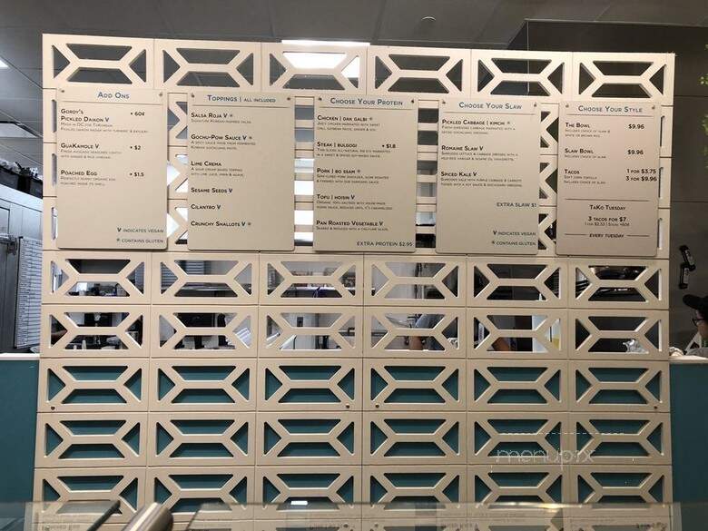 TaKorean - Philadelphia, PA menu_pic