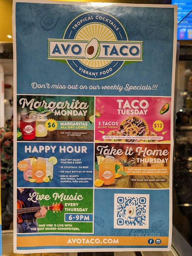 Avo Taco - New Hyde Park, NY menu_pic