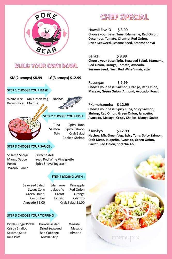 Poke Bear - Dallas, TX menu_pic