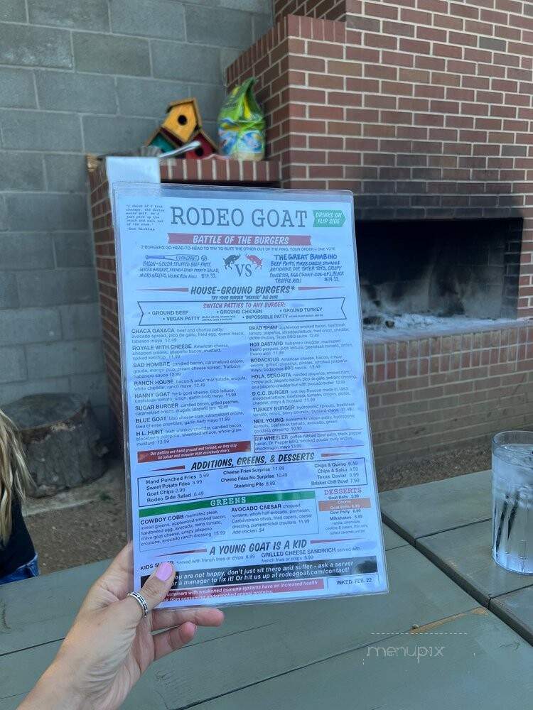 Rodeo Goat - Plano, TX menu_pic
