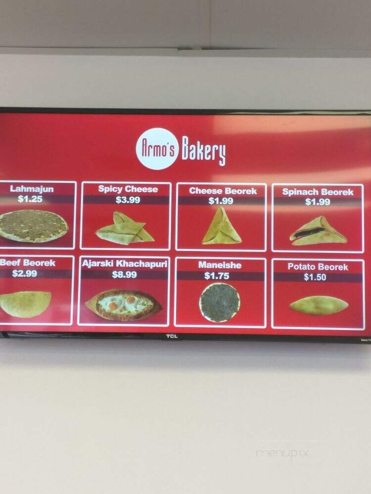 Armo's Bakery - North Hollywood, CA menu_pic