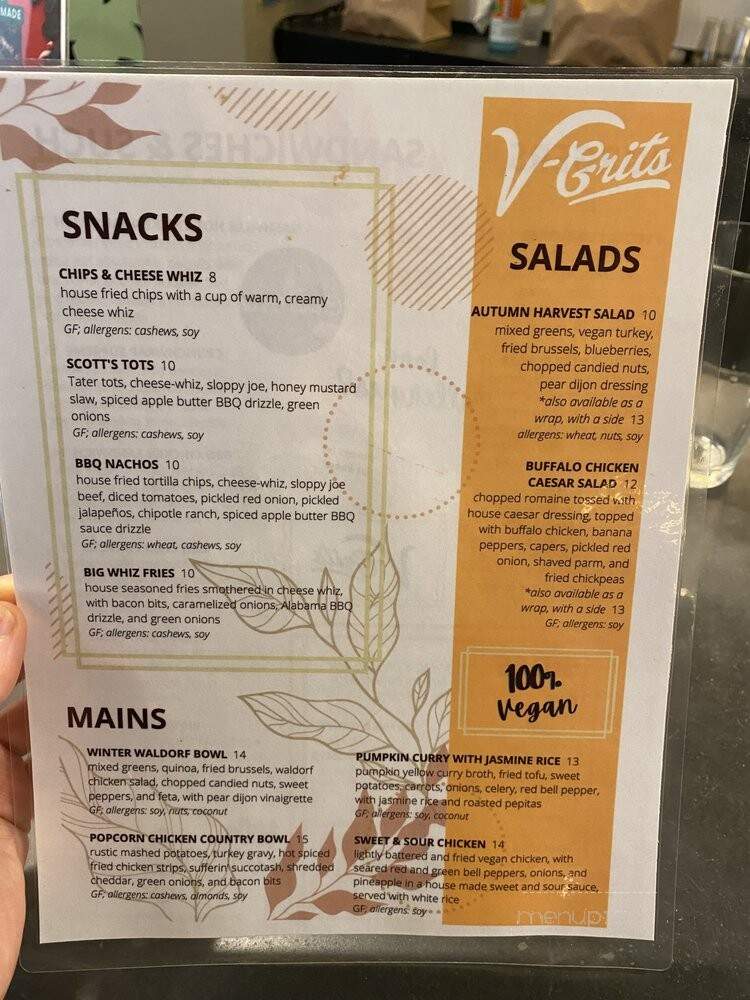 V-Grits - Louisville, KY menu_pic