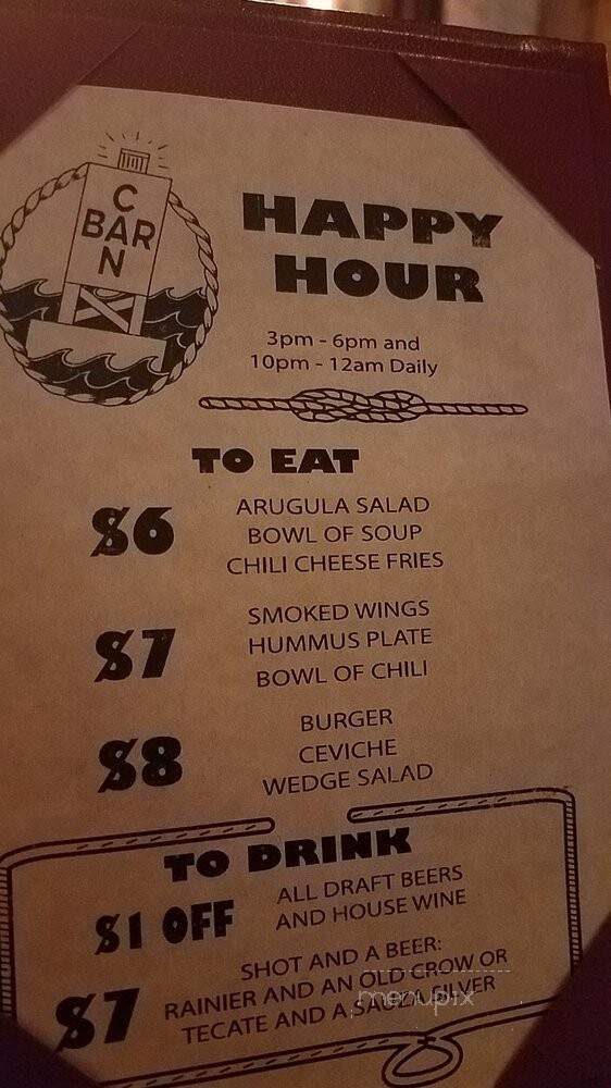 Can Bar - Seattle, WA menu_pic