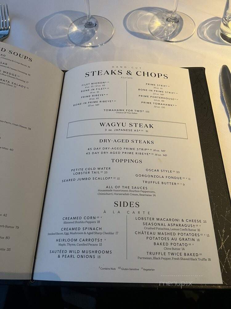 Del Frisco's Double Eagle Steakhouse - San Diego, CA menu_pic