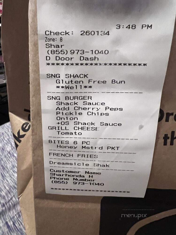 Shake Shack - Philadelphia, PA menu_pic