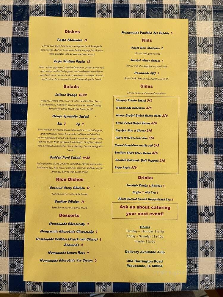 Little Rock Stock Cafe - Wauconda, IL menu_pic