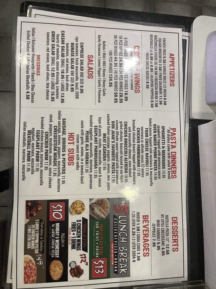 Pizza Ricca - Hollywood, FL menu_pic
