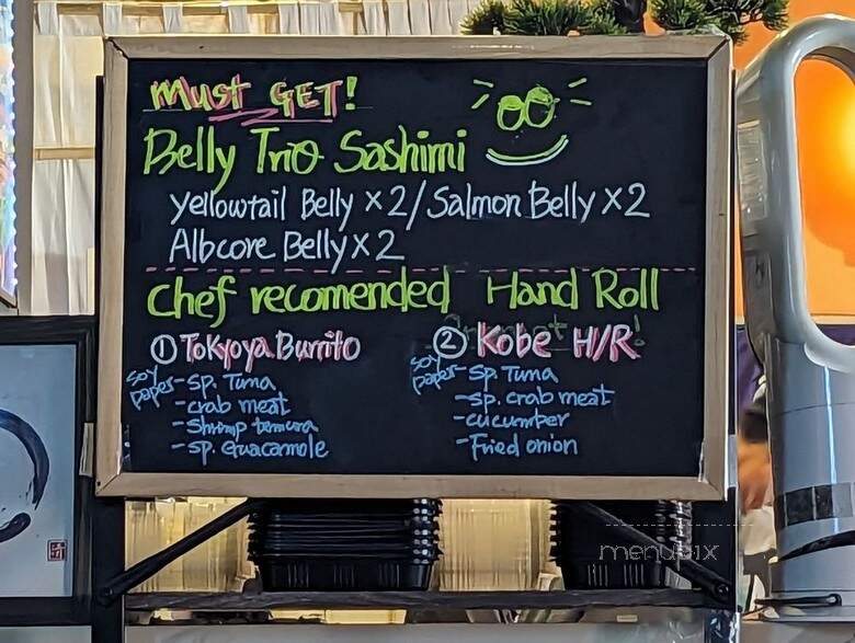 Tokyoya - Burbank, CA menu_pic