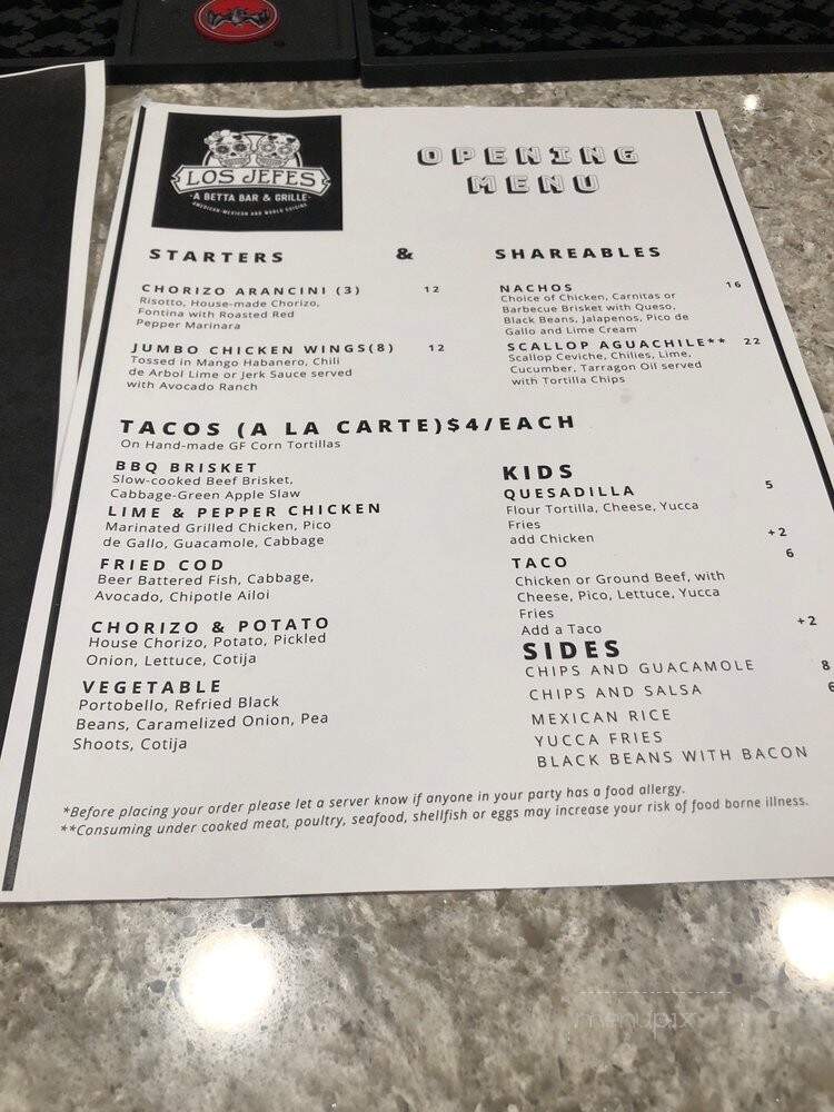Los Jefes: Next Level Eats - Kingston, MA menu_pic