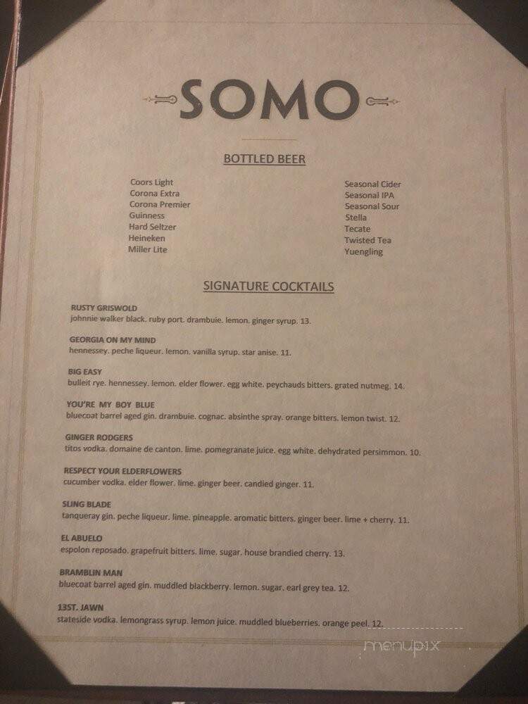 Somo Sophi - Philadelphia, PA menu_pic
