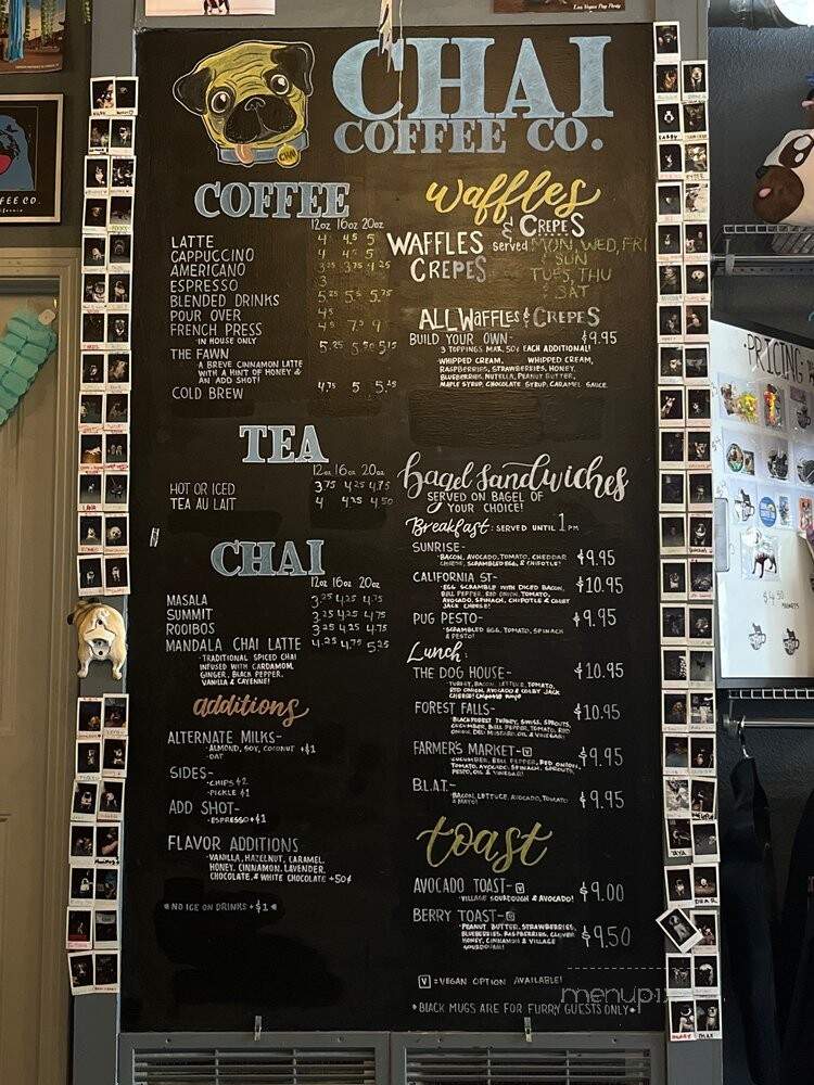 Chai Coffee - Yucaipa, CA menu_pic
