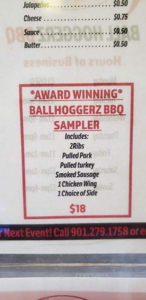 Ball Hoggerz BBQ - Memphis, TN