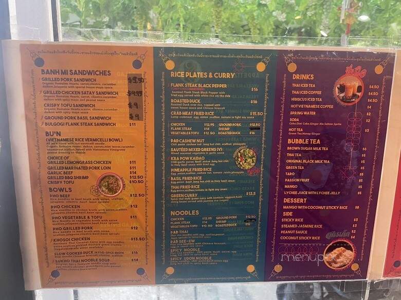 Stang Thai - Brooklyn, NY menu_pic