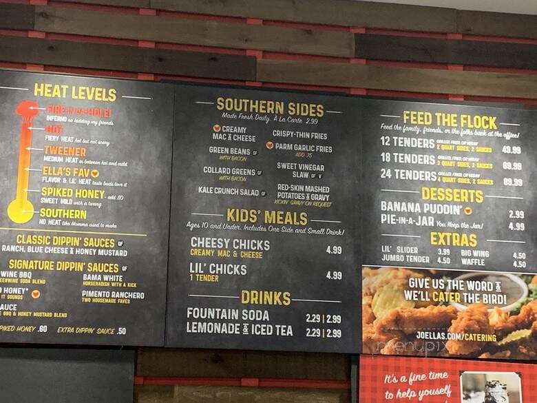 Joella's Hot Chicken - Indianapolis, IN menu_pic