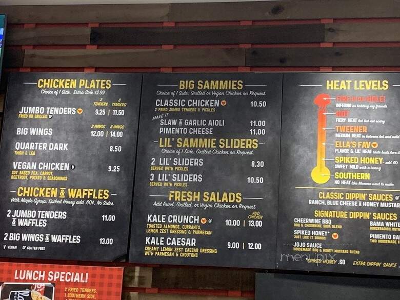 Joella's Hot Chicken - Indianapolis, IN menu_pic