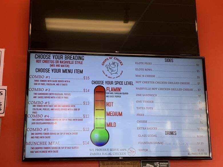 Chips N' Chicks - North Hollywood, CA menu_pic