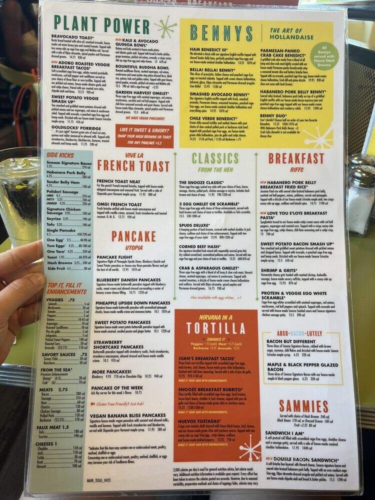 Snooze an AM eatery - Fort Worth, TX menu_pic