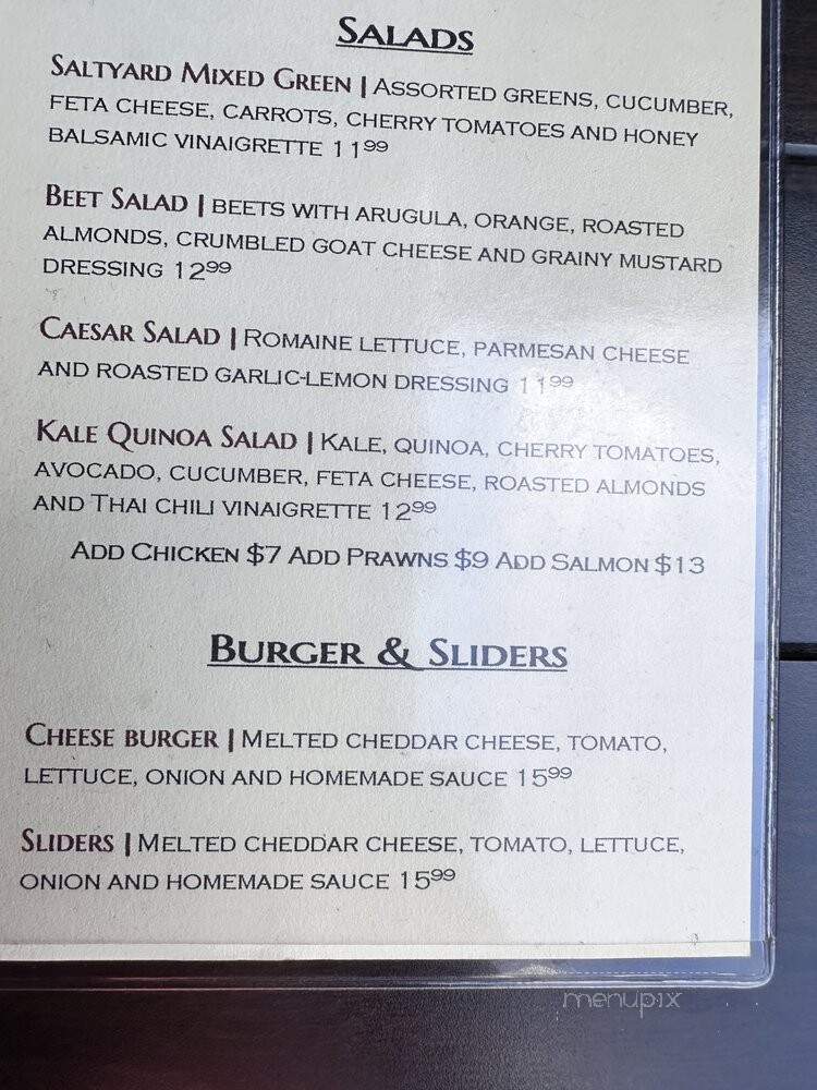 Saltyard - Burlingame, CA menu_pic