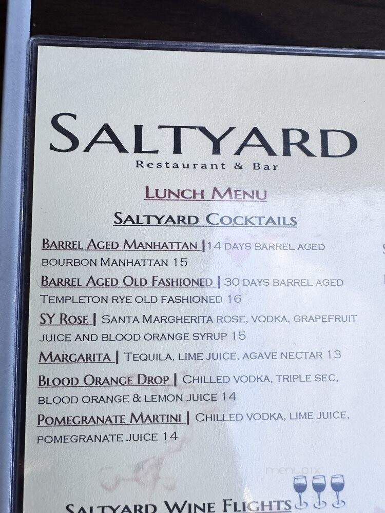 Saltyard - Burlingame, CA menu_pic