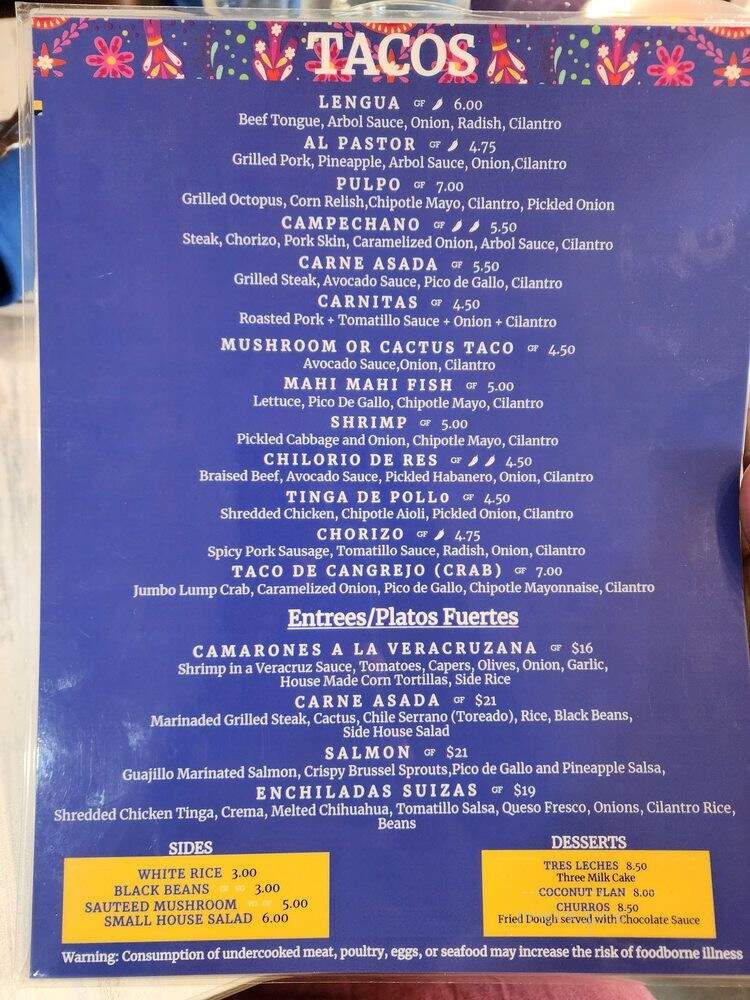 Taco City DC - Washington, DC menu_pic
