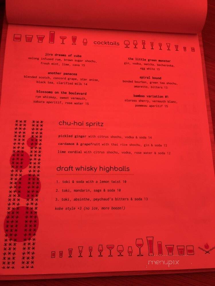 Nunu - Philadelphia, PA menu_pic