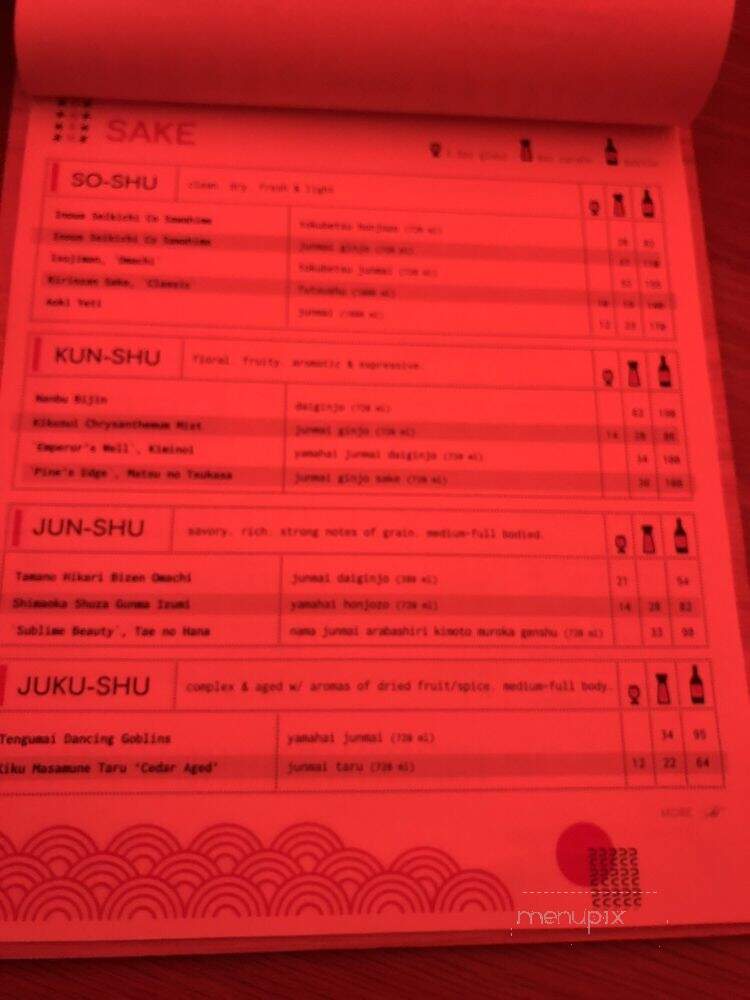 Nunu - Philadelphia, PA menu_pic