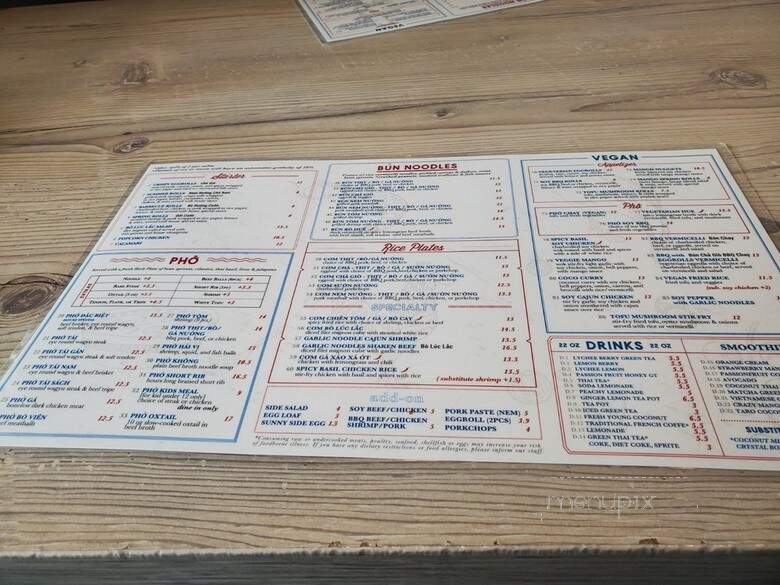 Pho N Mor - Alhambra, CA menu_pic
