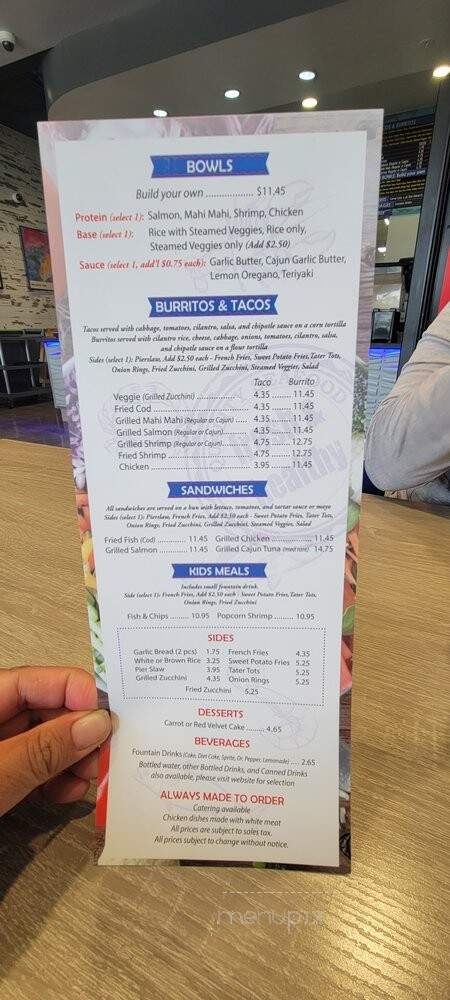 The Pier Grill - Pasadena, CA menu_pic