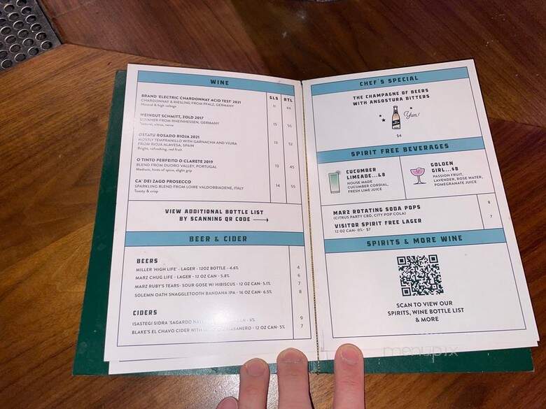 Dorian's - Chicago, IL menu_pic