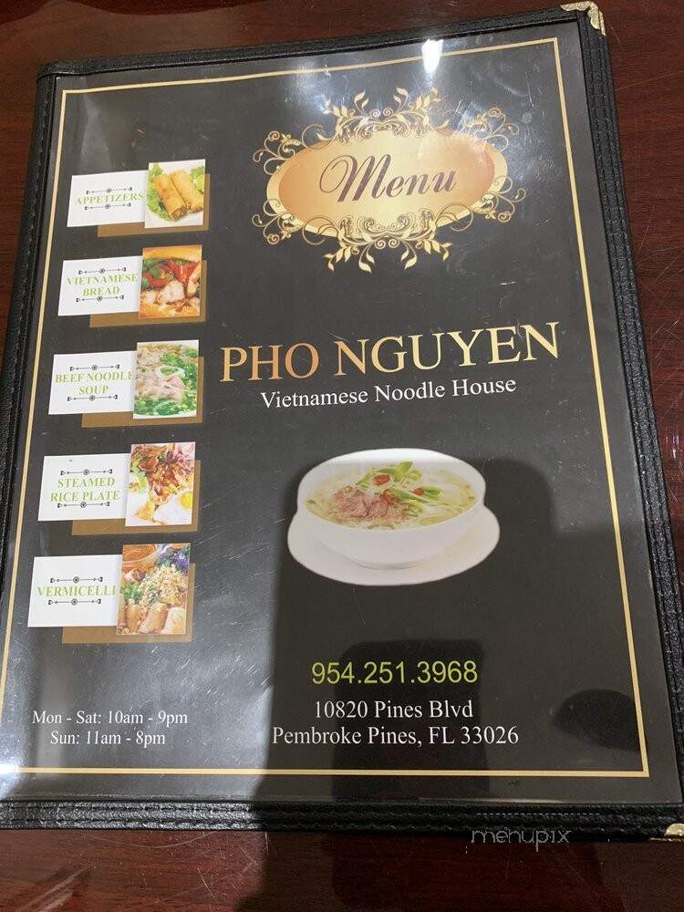 Pho Nguyen - Pembroke Pines, FL menu_pic