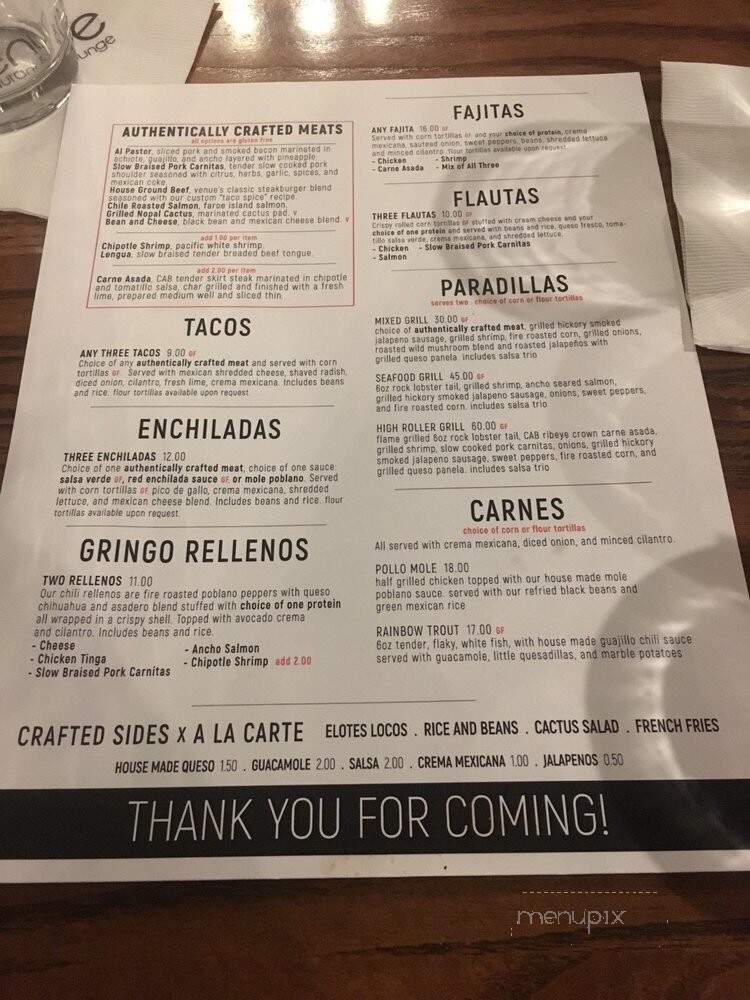 Cactus Modern Mexican & Cantina - Lincoln, NE menu_pic