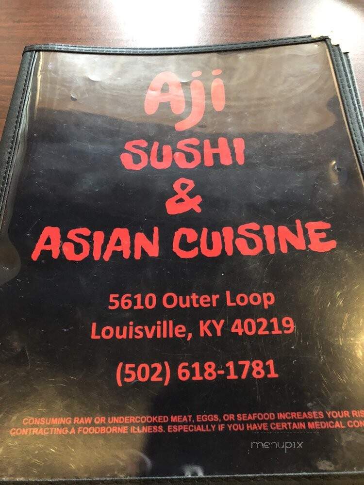Aji Sushi and Asian Cuisine - Louisville, KY menu_pic