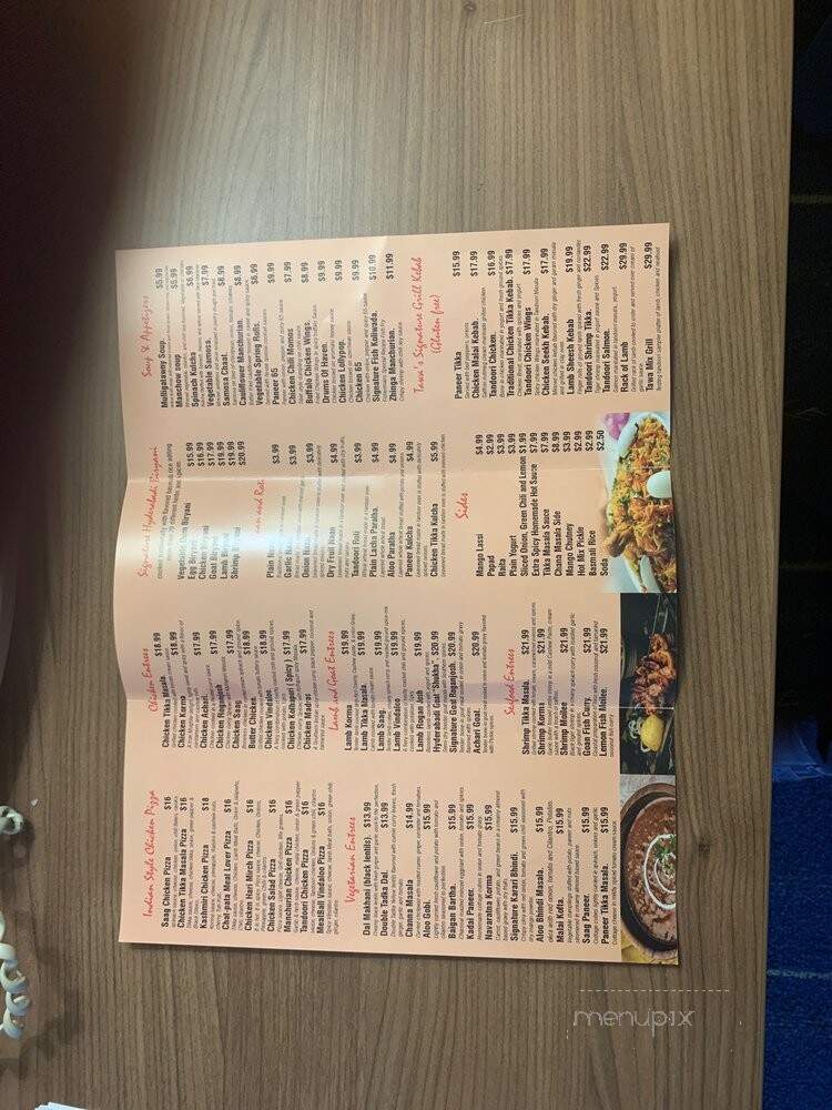 Mint Indian Cuisine - Ridgefield, CT menu_pic