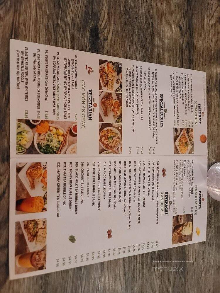 Pho Ngon - Alexandria, VA menu_pic
