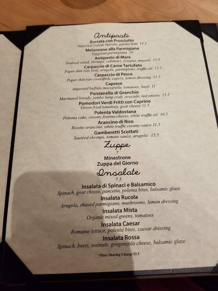 Cassariano Italian Eatery - Sarasota, FL menu_pic