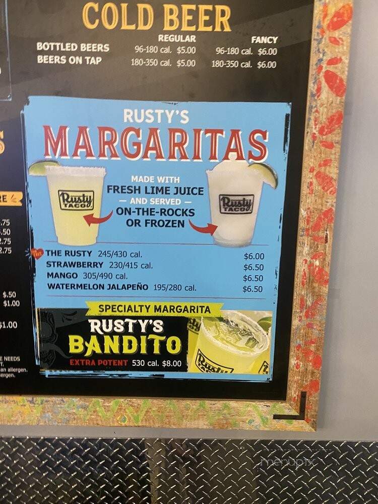 Rusty Taco - Albuquerque, NM menu_pic