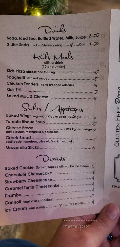 Palio's Pizza Cafe - McKinney, TX menu_pic