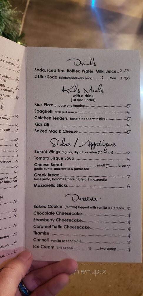 Palio's Pizza Cafe - McKinney, TX menu_pic