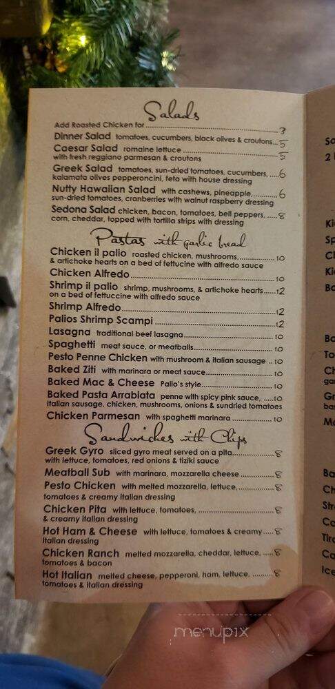 Palio's Pizza Cafe - McKinney, TX menu_pic