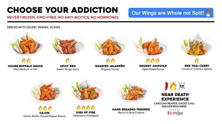 Wing Addiction - Las Vegas, NV menu_pic