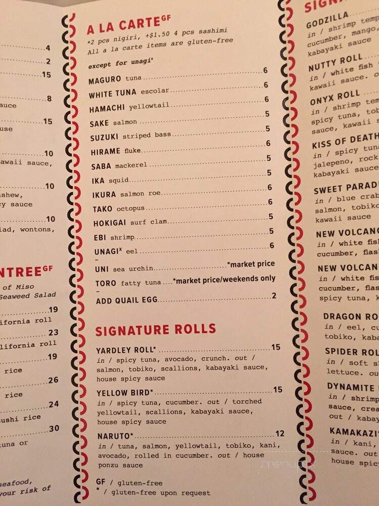 Kawaii Tori Sushi - Yardley, PA menu_pic