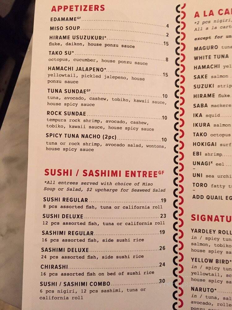 Kawaii Tori Sushi - Yardley, PA menu_pic