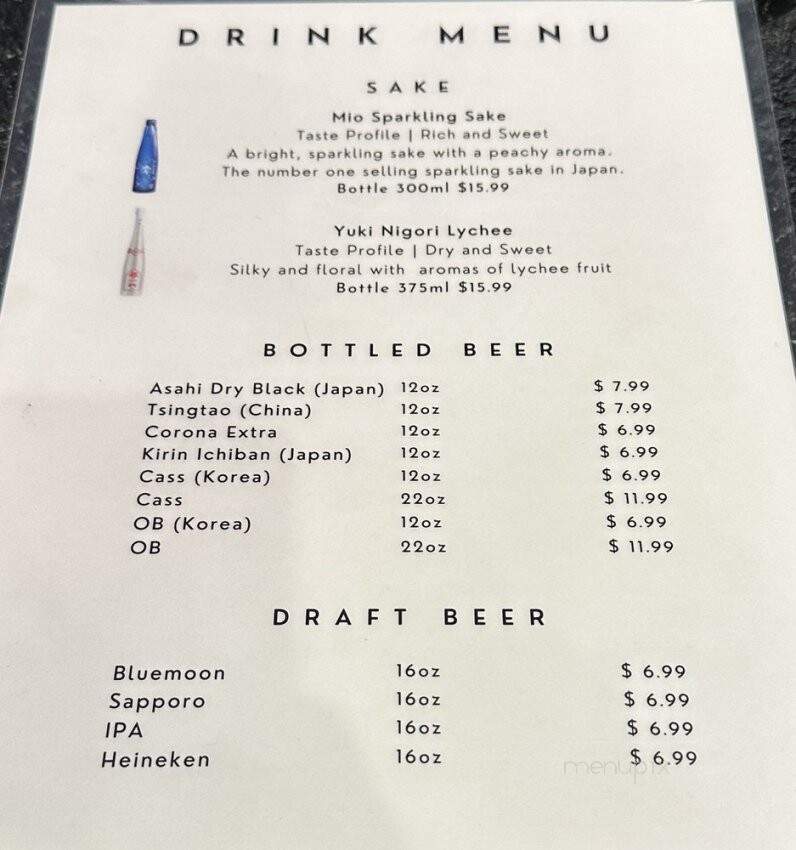 Bak Kung Korean BBQ - Pleasanton, CA menu_pic