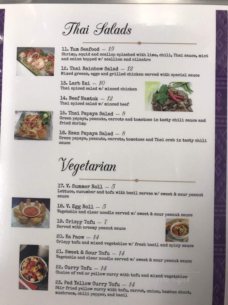 Thai Rainbow - Middle River, MD menu_pic