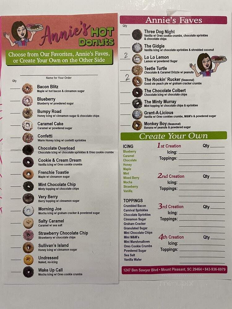Fractured Prune Doughnuts - Mount Pleasant, SC menu_pic