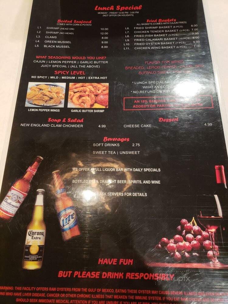 The Juicy Seafood - Hermitage, TN menu_pic