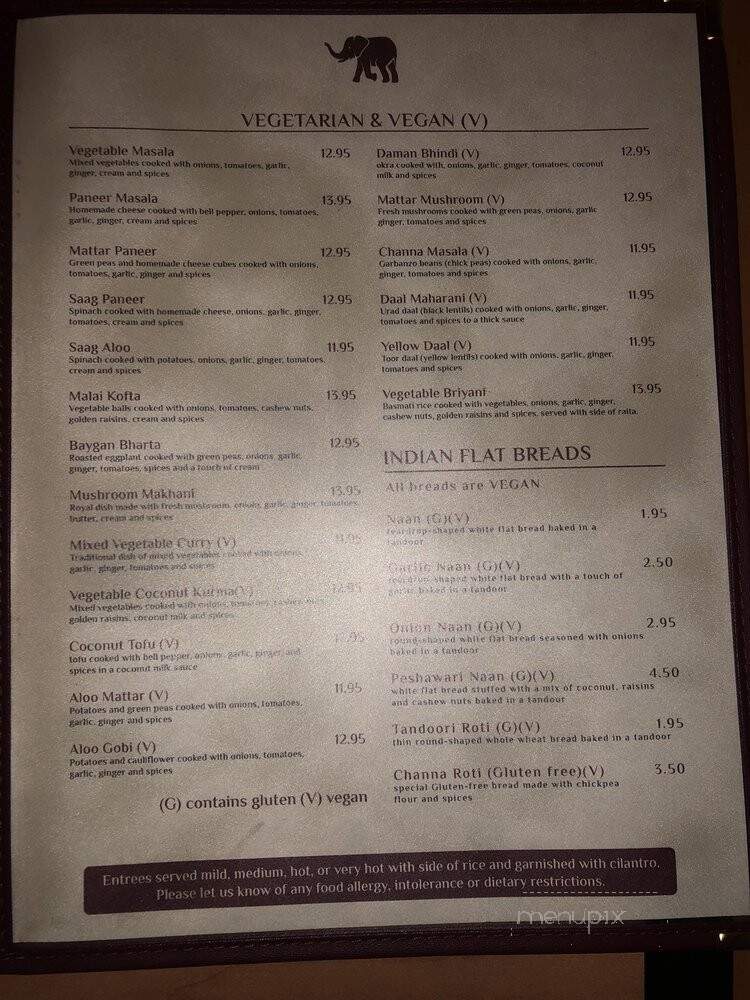 Red Fort Cuisine of India - St. George, UT menu_pic